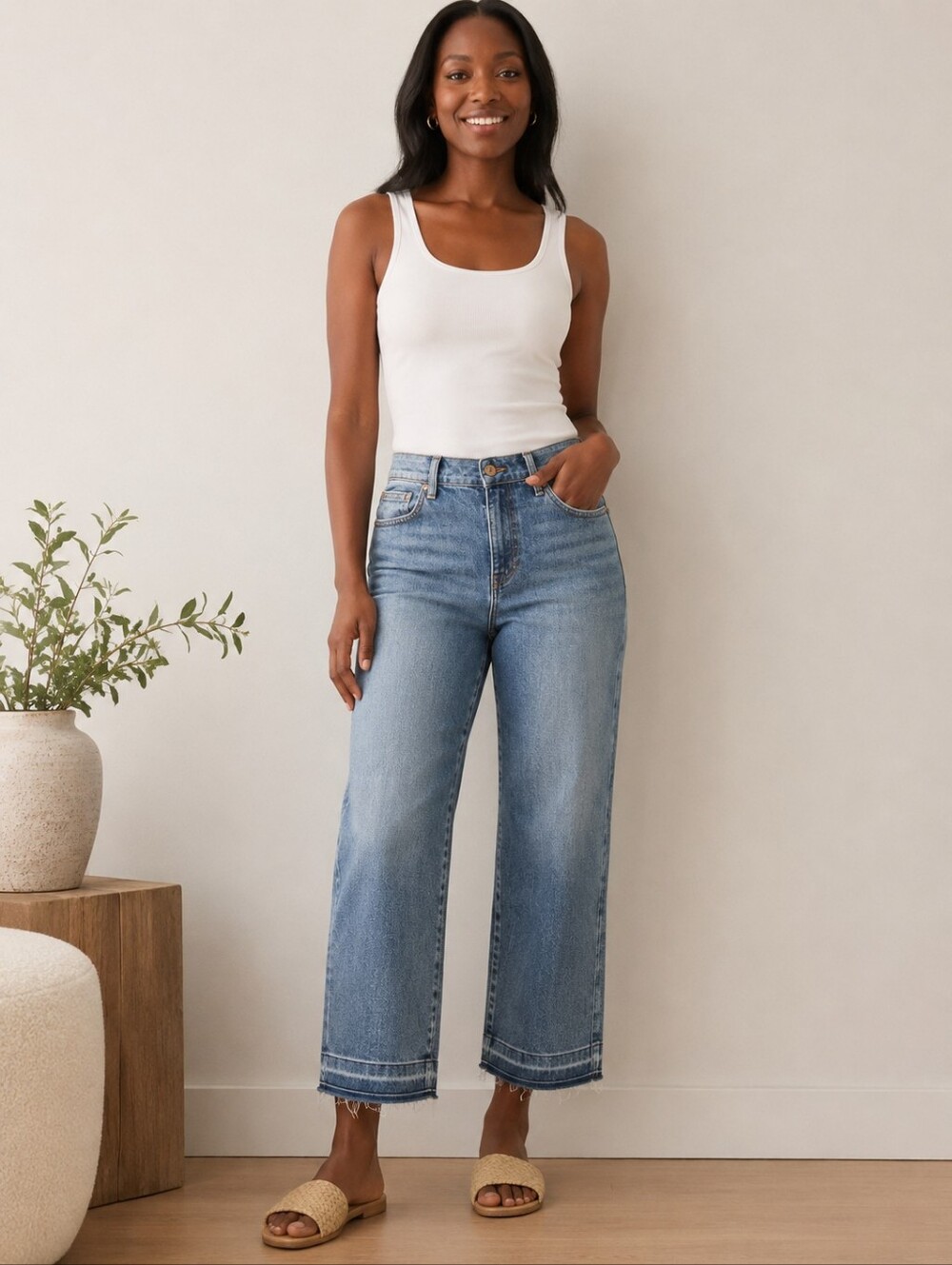 ❤️ TALBOTS HIGH RISE STRAIGHT ANKLE JEANS, 4 (27)